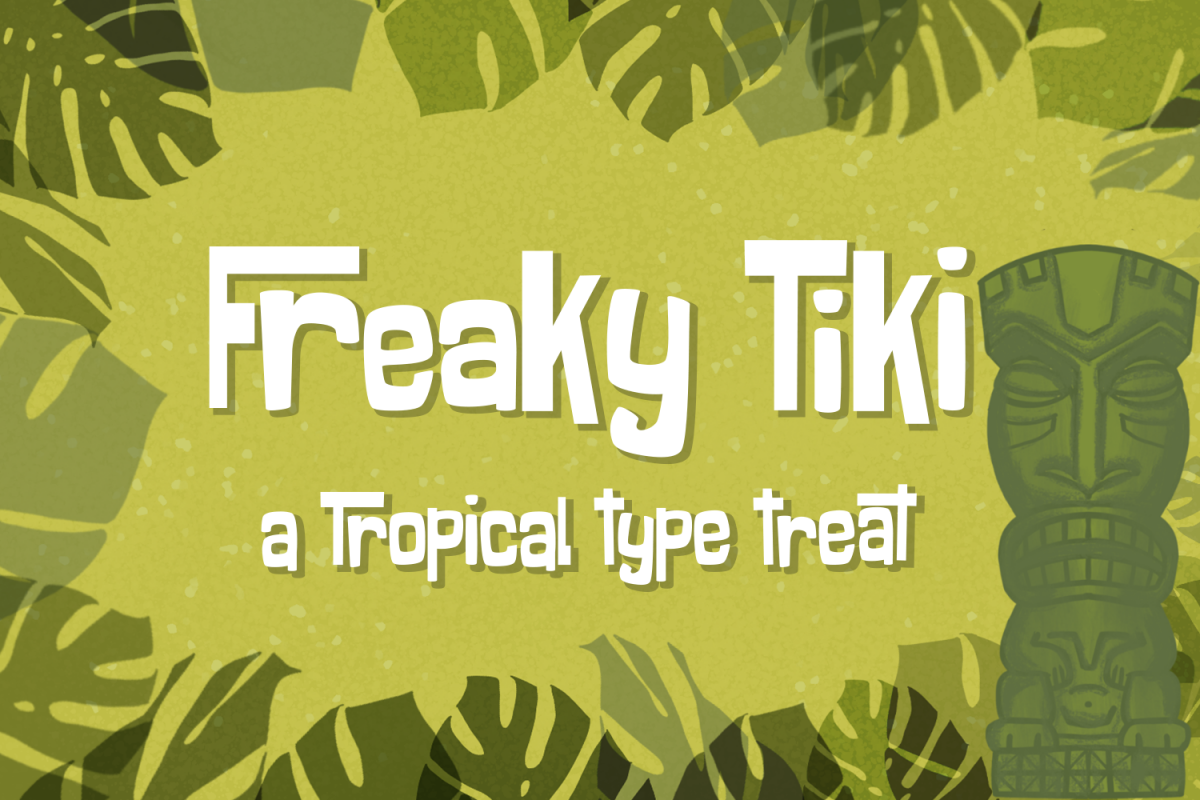 Freaky Tiki - a fun tropical font example image 1