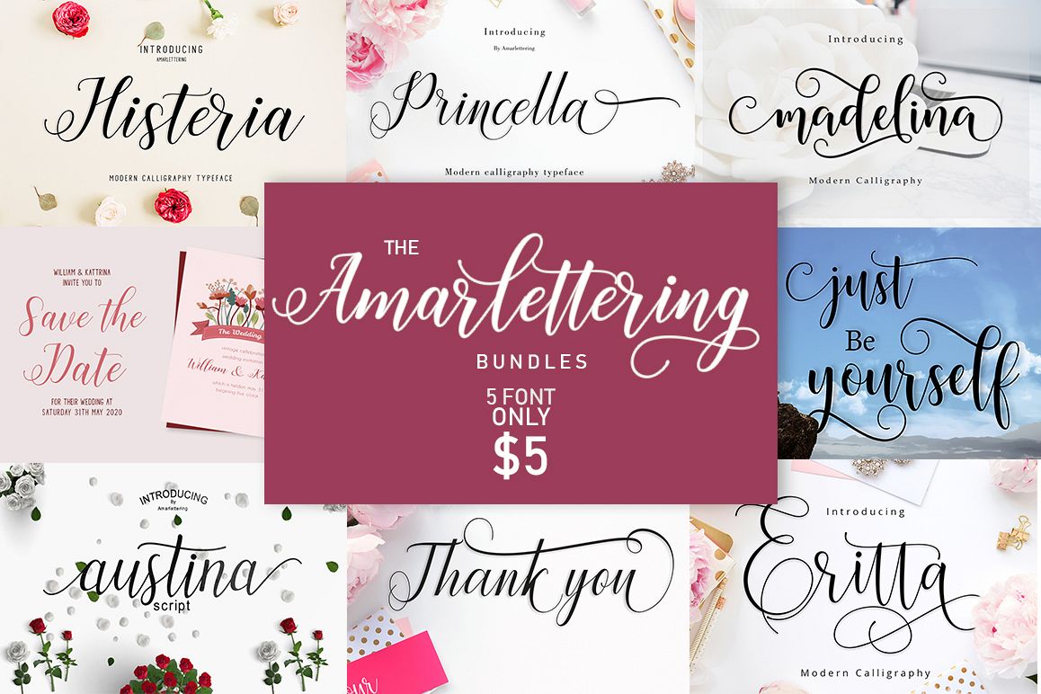 The Amarlettering Bundles example image 1