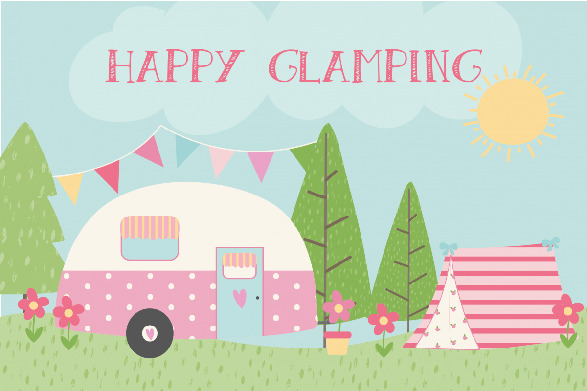 Happy Glamping (104413) Scrapbooking Design Bundles