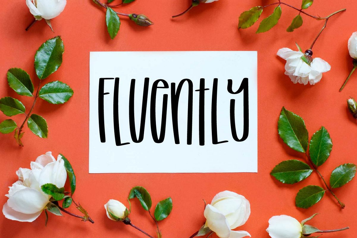 Fluently - A Tall cut-friendly Font example image 1