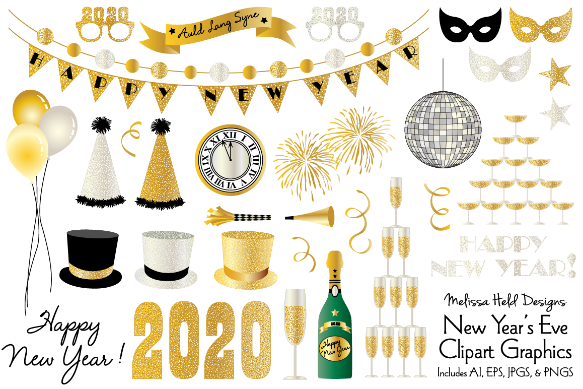 New Year's Eve 2020 Clipart