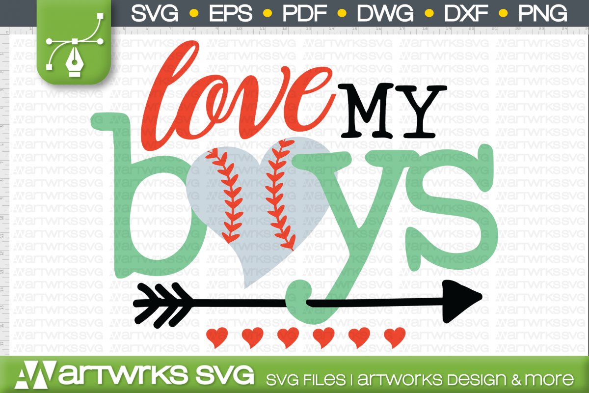 Baseball mom SVG files for Cricut | Love my Boys (527956 ...