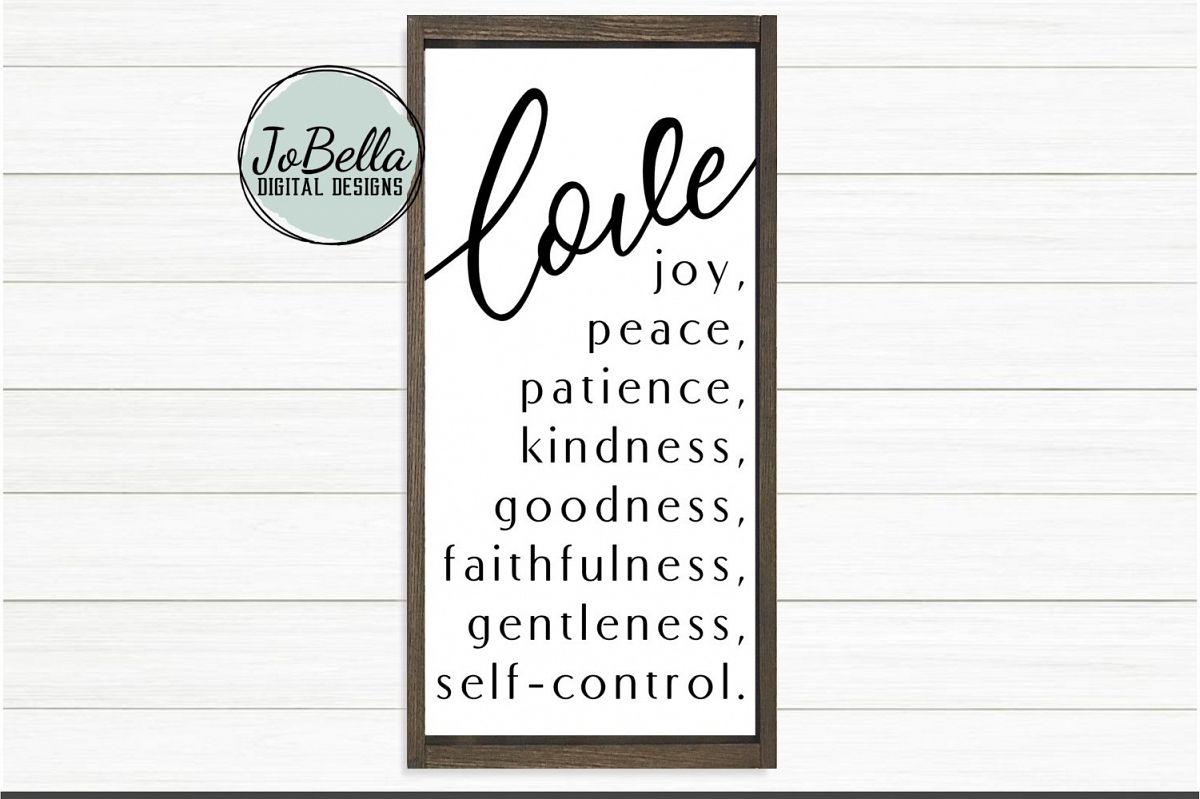 Fruits of the Spirit SVG and Printable Christian Design example image 1