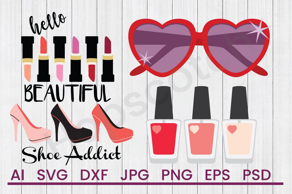 Fashion SVG Bundle, DXF File, Cuttable File example image 1