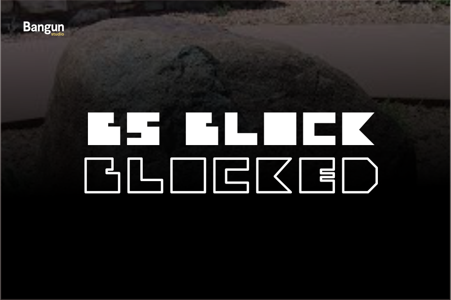 BS BLock font example image 1