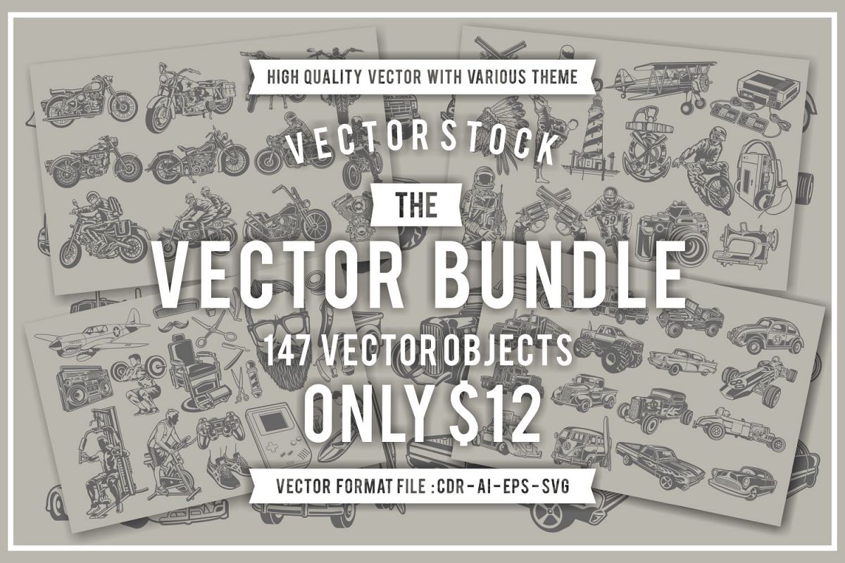 The Vector Bundle - 147 Vector Objects example image 1