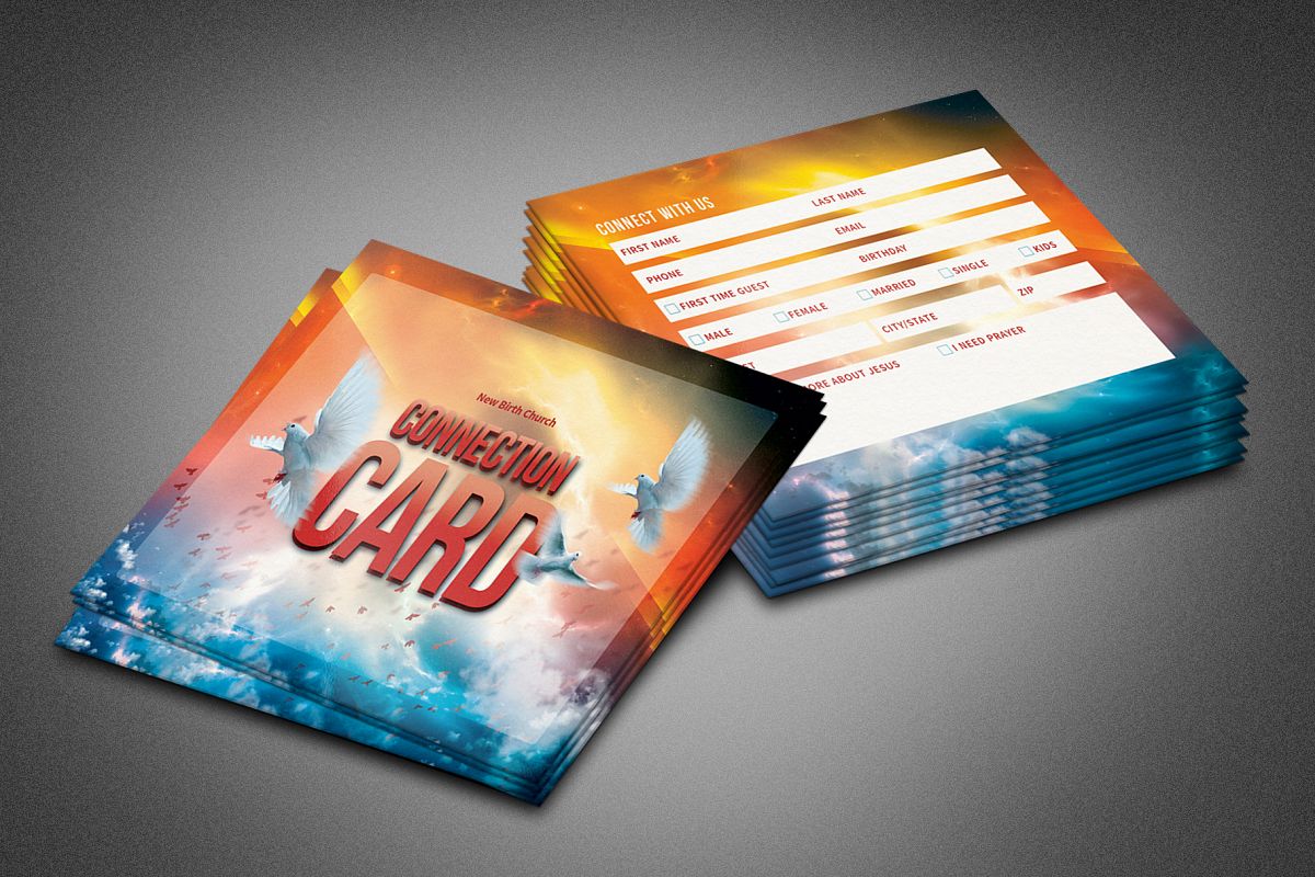 The Shout Church Connection Card example image 1