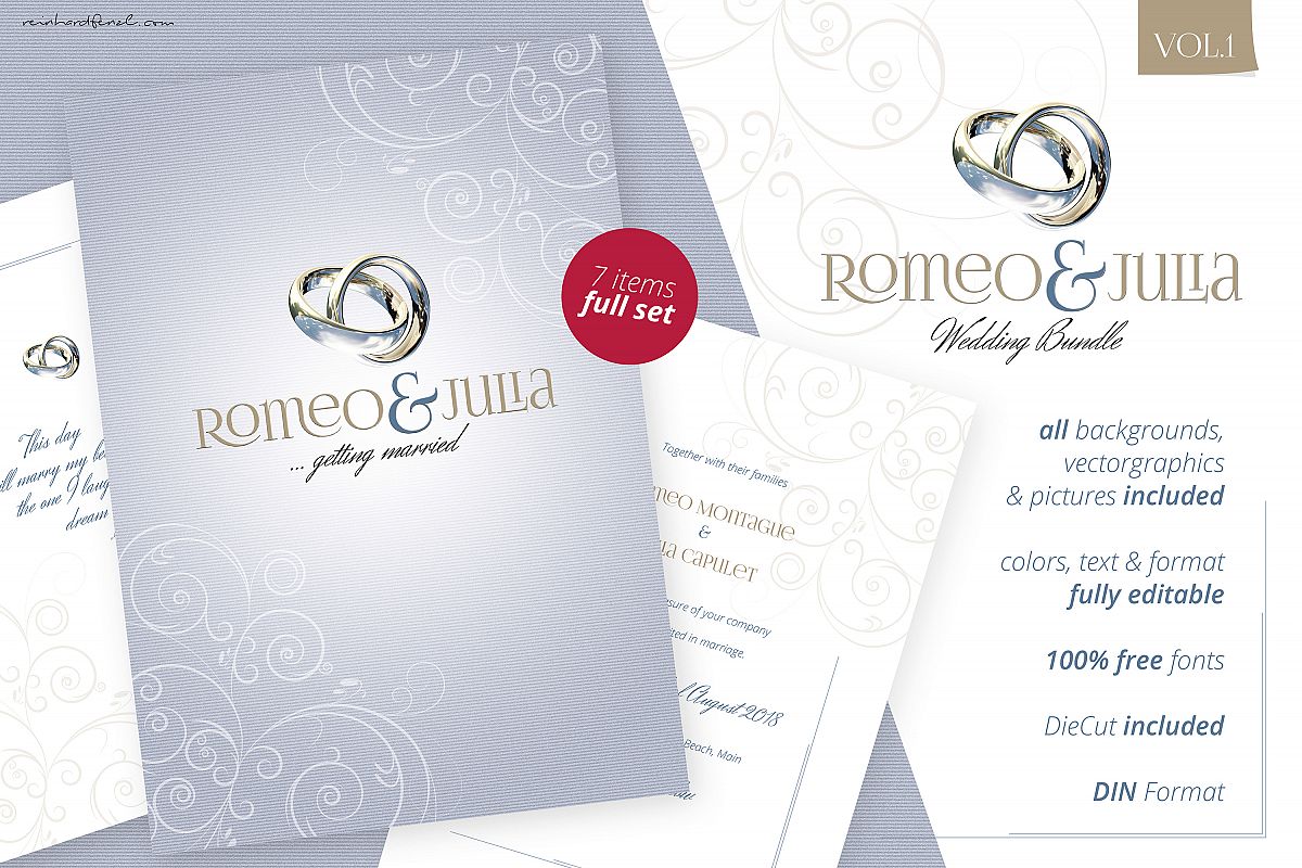 Romeo & Julia - Wedding Bundle Vol.1 example image 1
