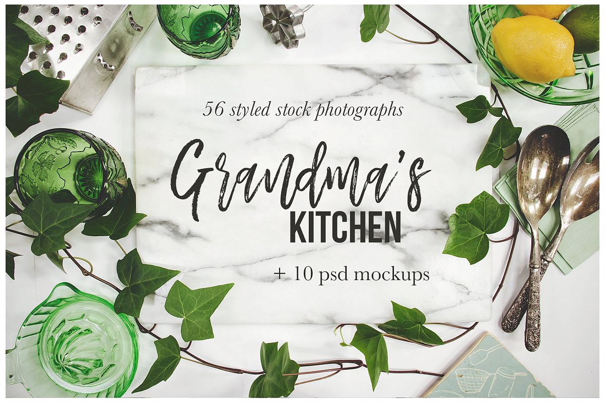 Grandma's Kitchen Stock Photography Bundle example image 1