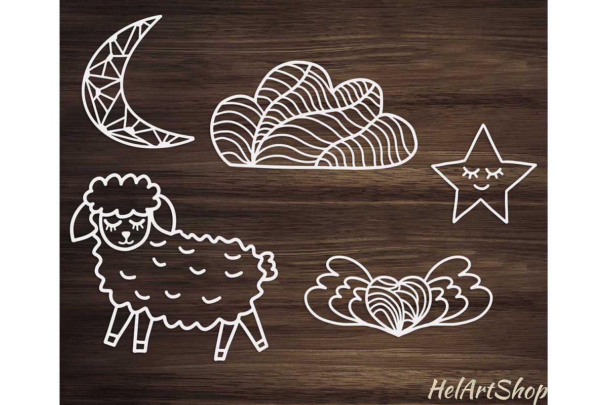 Nursery svg, Cute Sheep svg, Baby svg example image 1