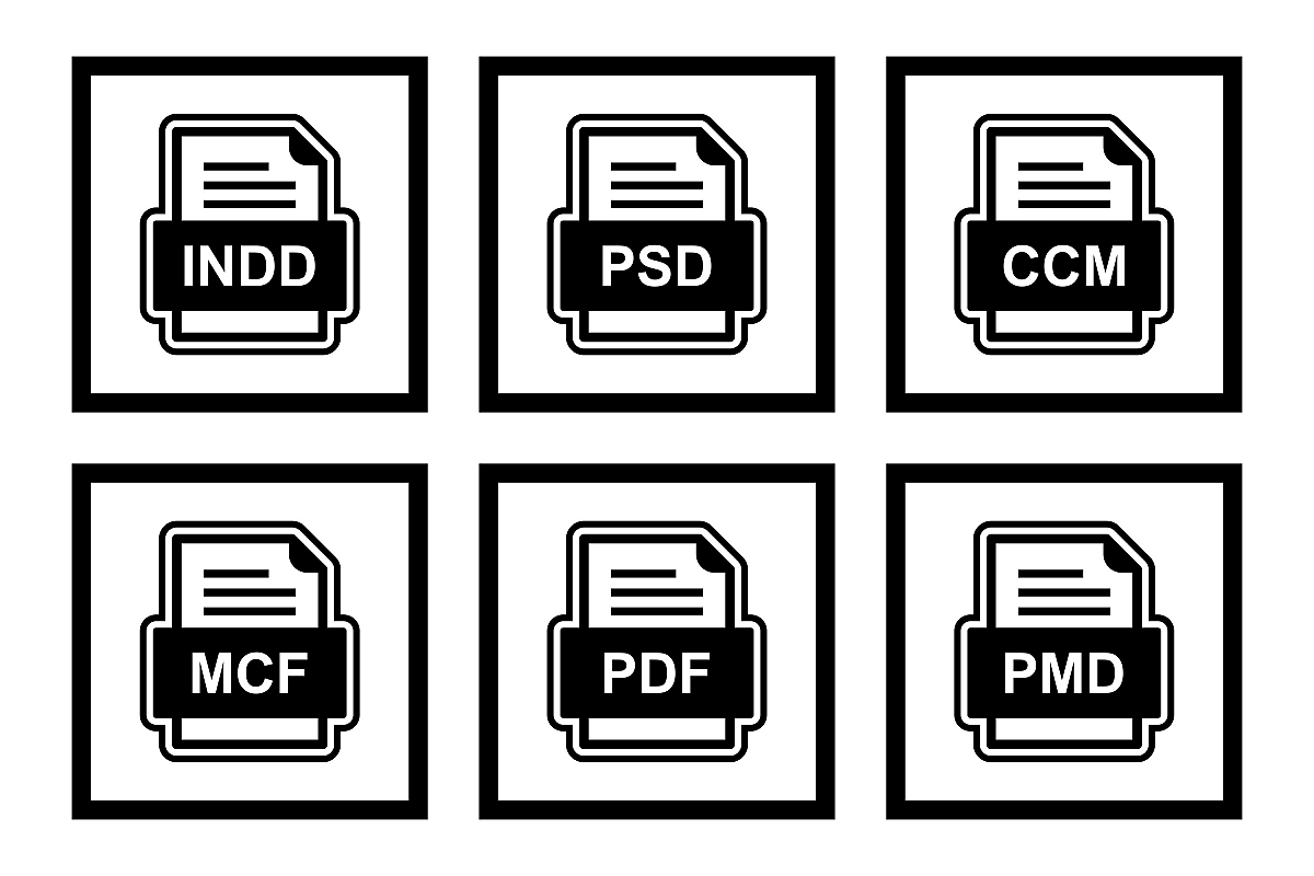 Set Of File Formats Icons example image 1
