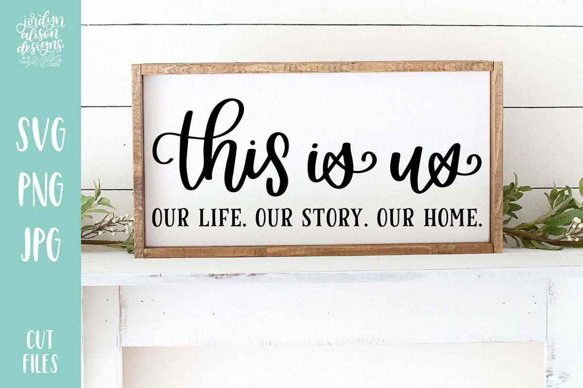 This Is Us, Love Valentines SVG Cut File example image 1