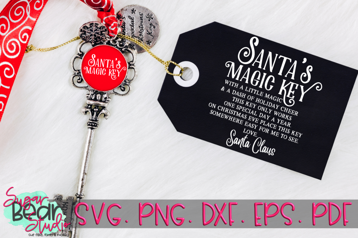 Santa's Magic Key - A Christmas SVG example image 1