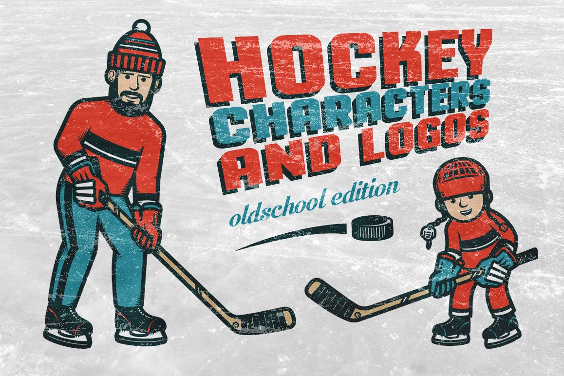 Hockey characters and logos example image 1