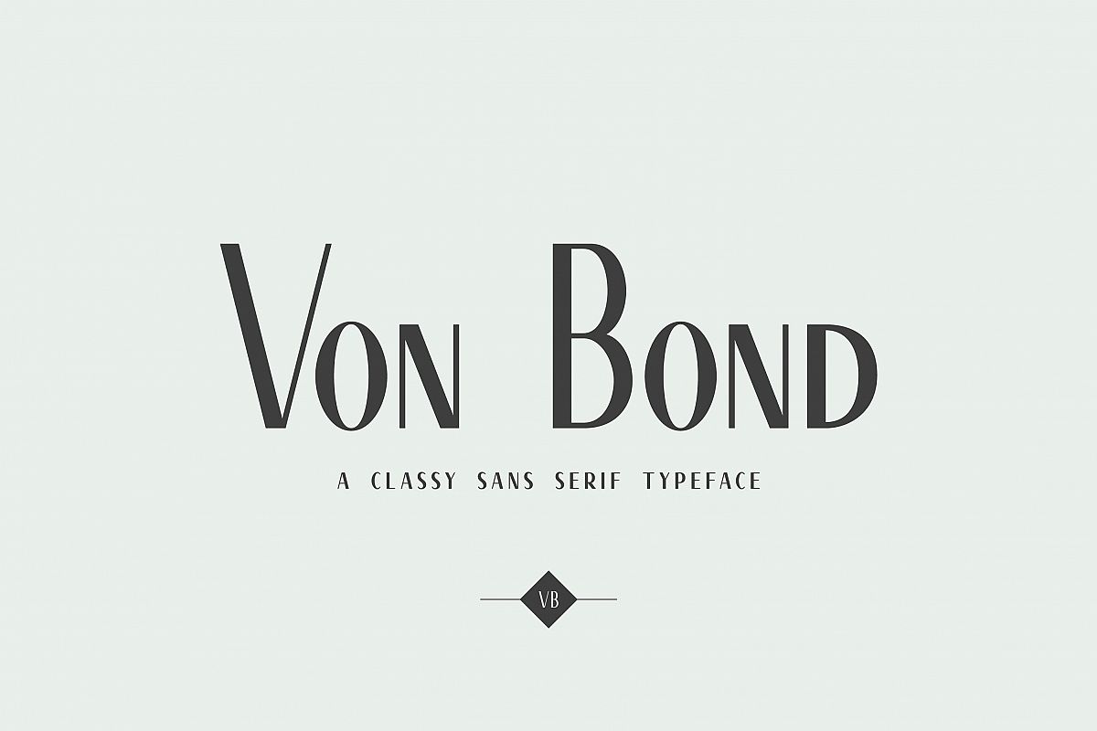 Von Bond - A Classy Sans Serif example image 1