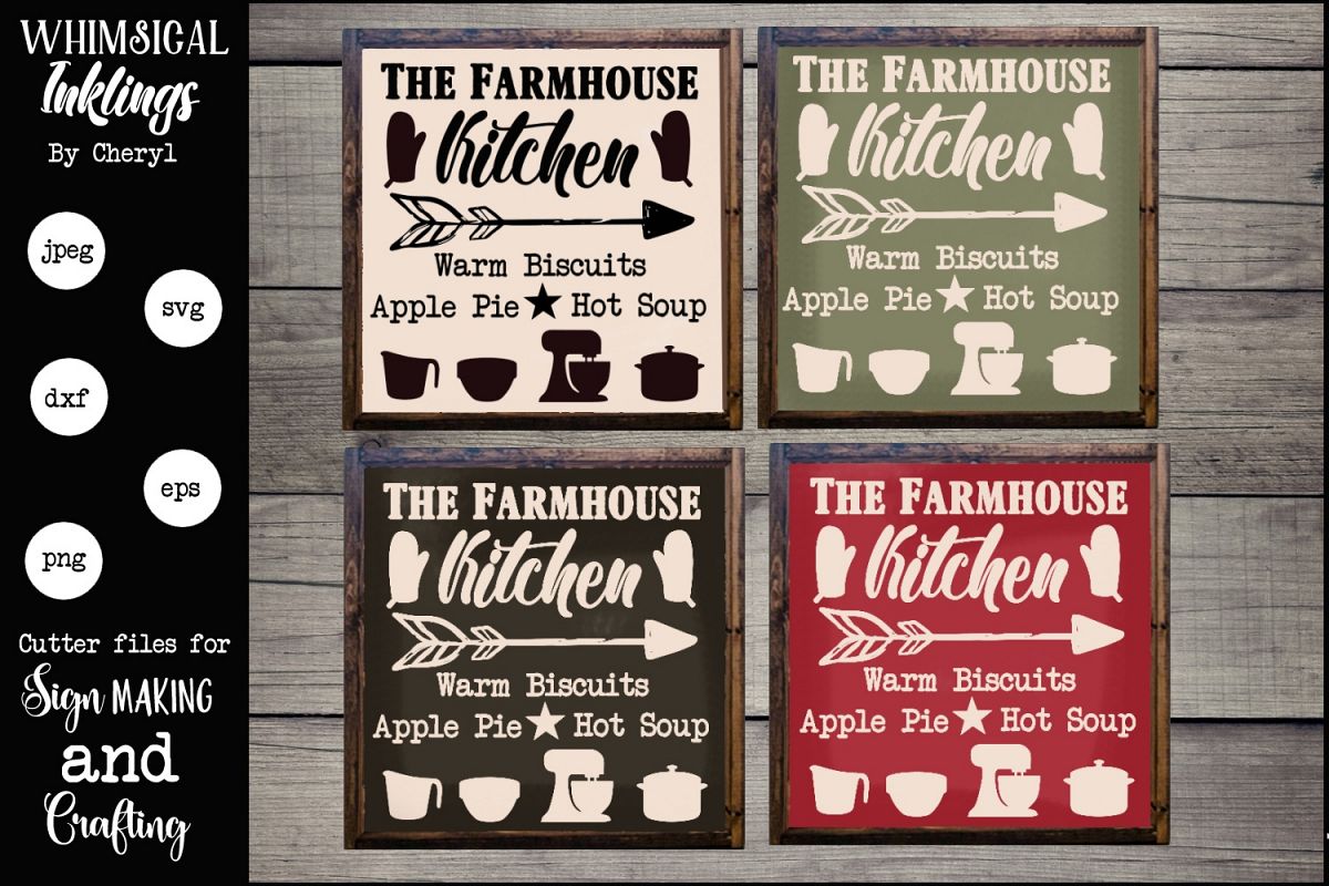 The Farmhouse Kitchen Sign SVG