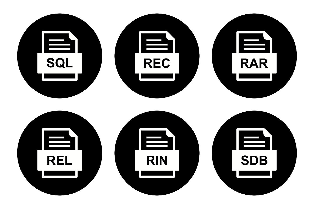 Set Of File Formats Icons example image 1