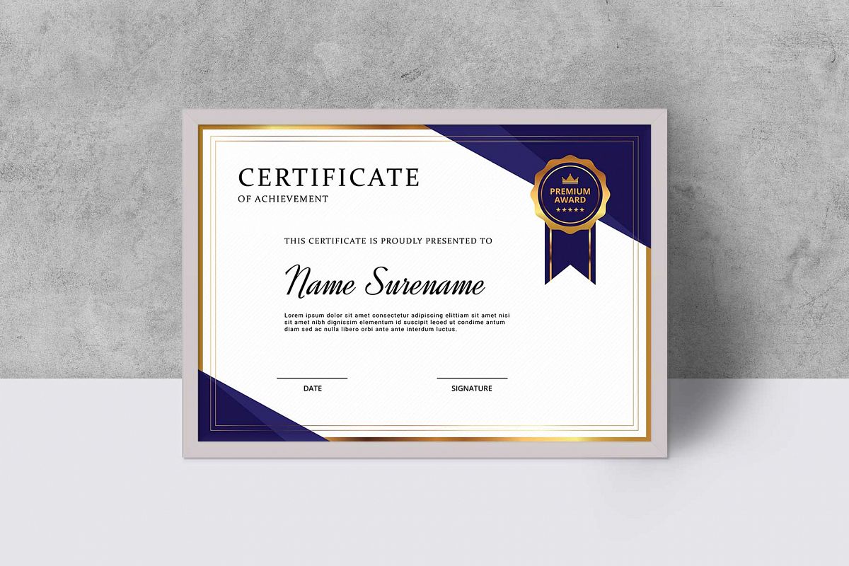 Certificate example image 1