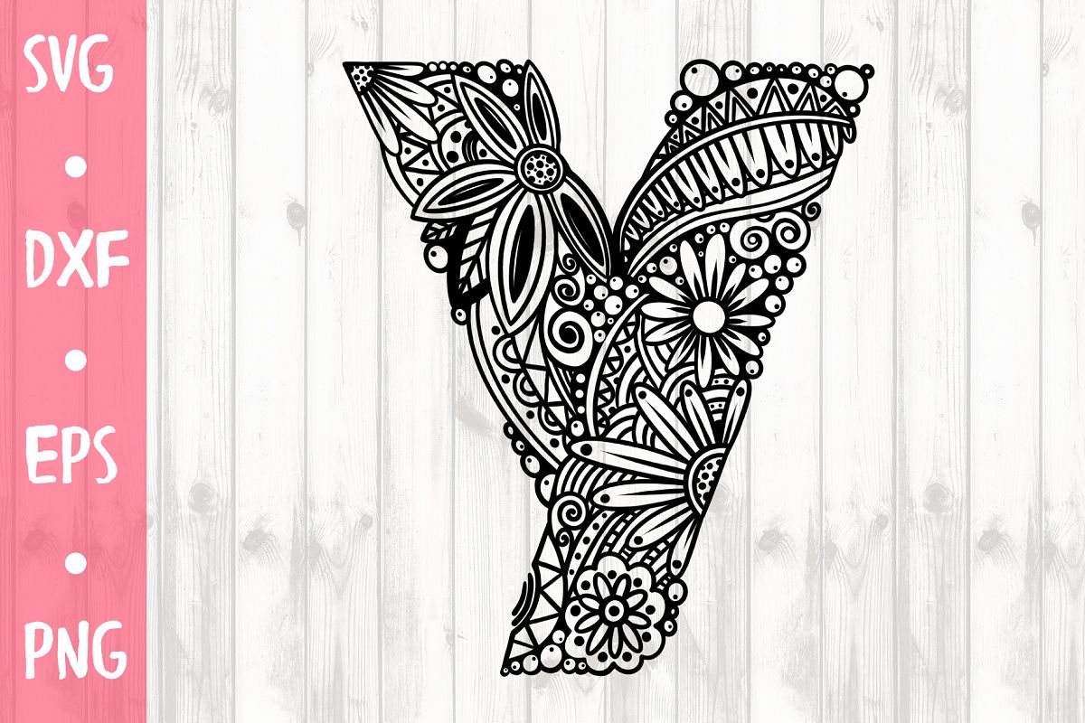 LETTER Y SVG CUT FILE example image 1