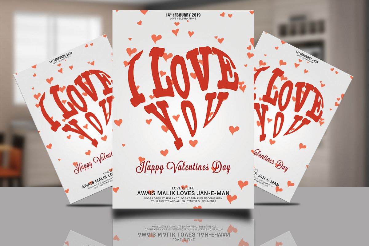 I Love You Valentines Card example image 1