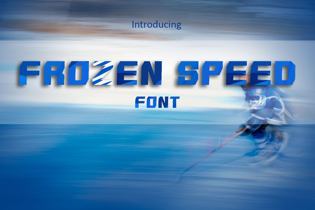 Frozen Speed Font example image 1