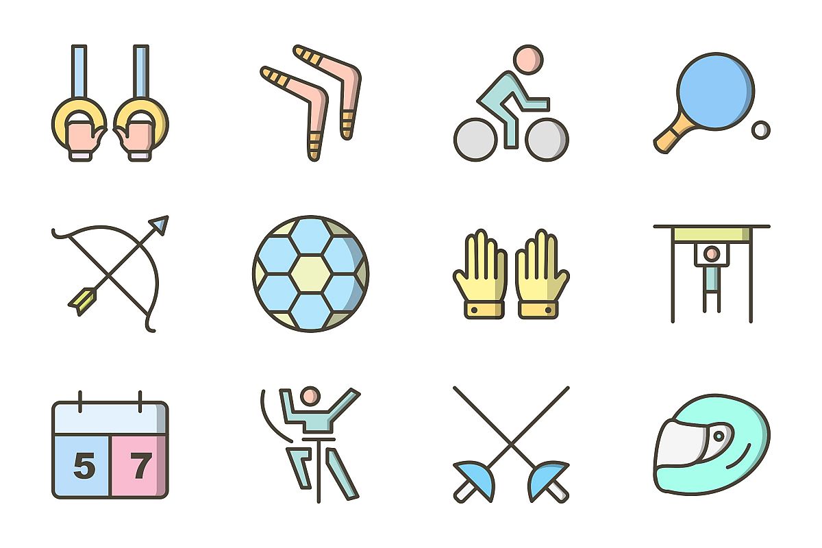 Set Of Sports And Game Icons example image 1