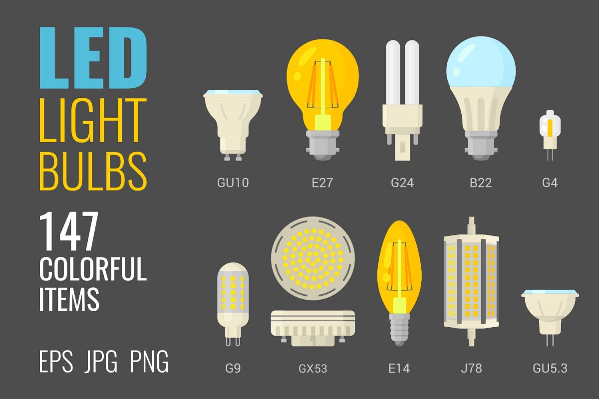 147 colorful LED light bulbs example image 1