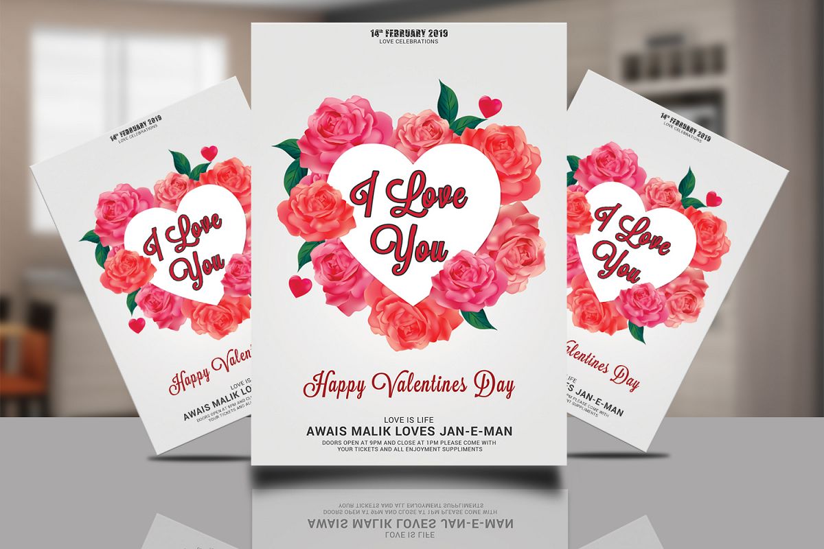 Valentines Flyer example image 1