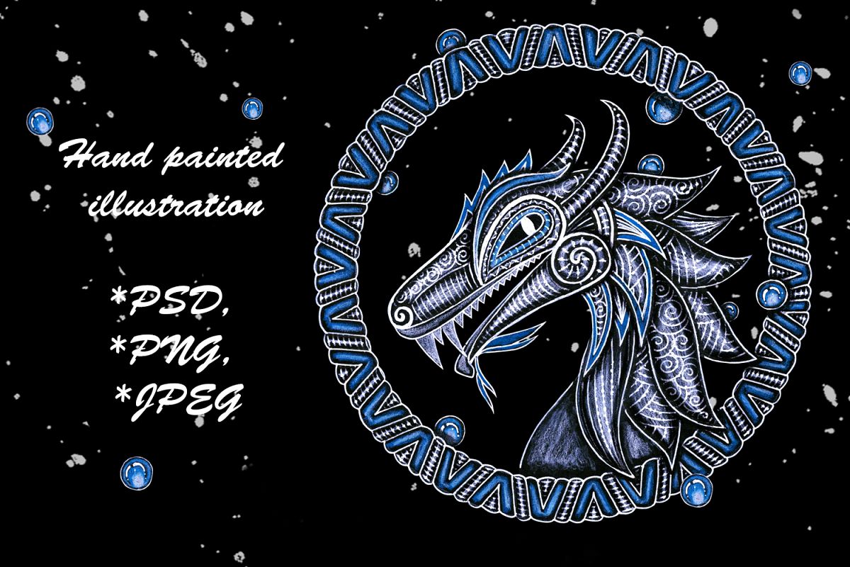 Zendoodle / Boho Dragon example image 1