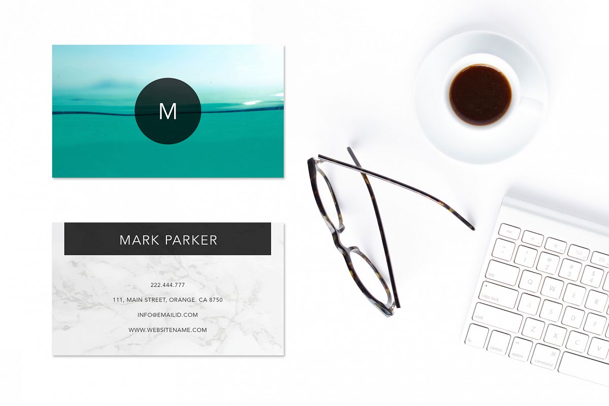 Modern Pattern Texture Beautiful Professional Art Business Card example image 1