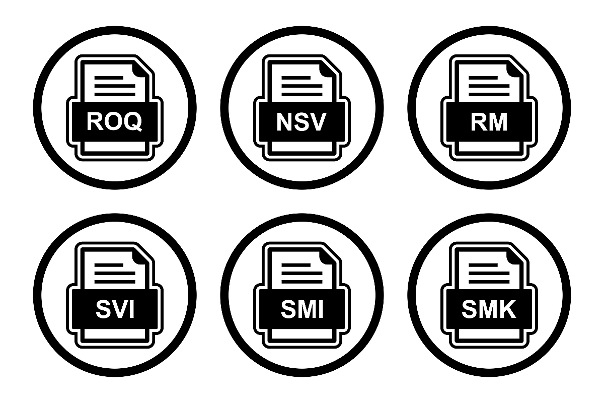 Set Of File Formats Icons example image 1