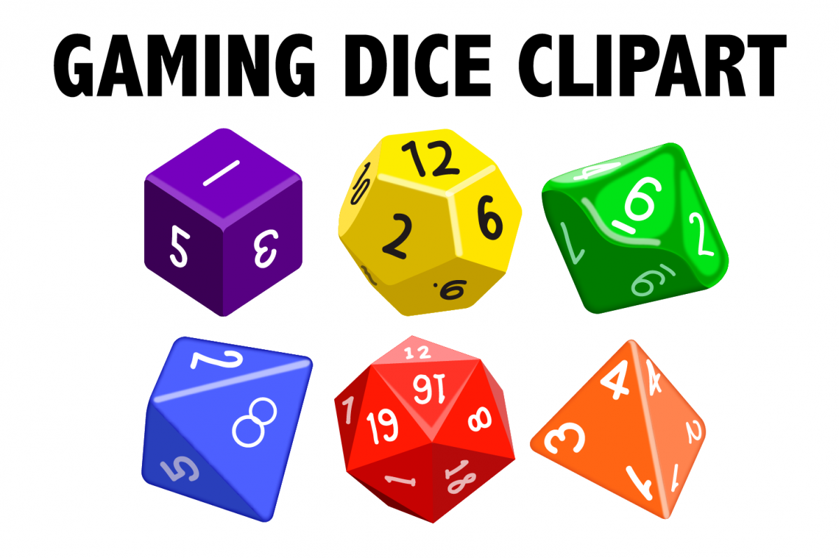 Gaming Dice Clipart example image 1