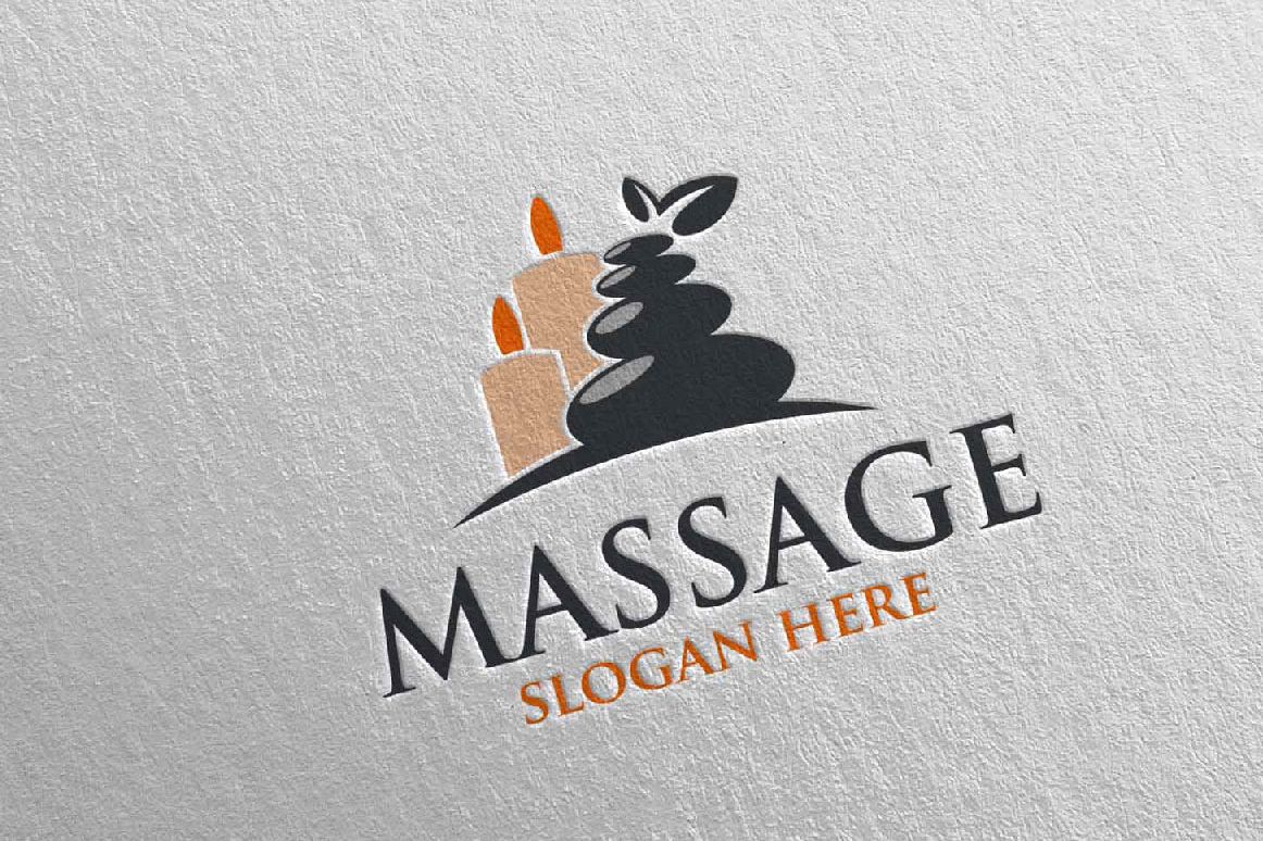 Massage Logo Design 7 example image 1