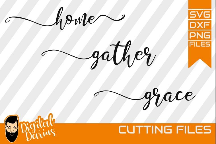 3x Home Svg, Gather svg, Feather svg, Grace svg, Dream svg example image 1