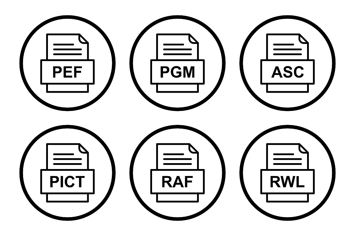 Set Of File Formats Icons example image 1
