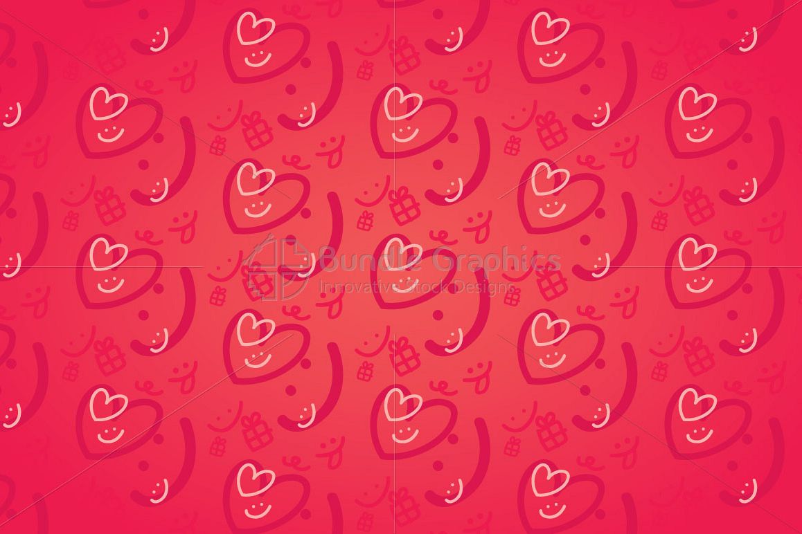 Smiling Hearts - Cute Graphics Background example image 1