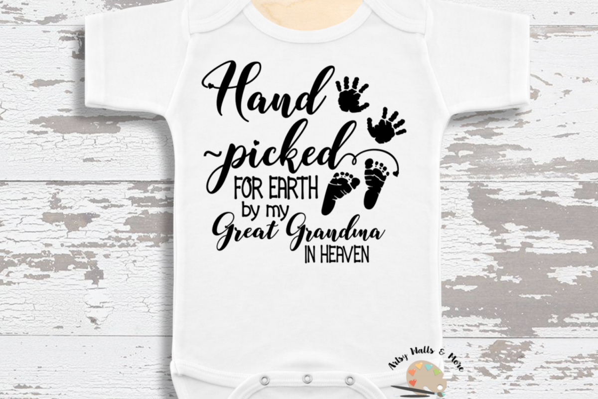 Download Hand Picked for Earth SVG In Memory of Great Grandma svg