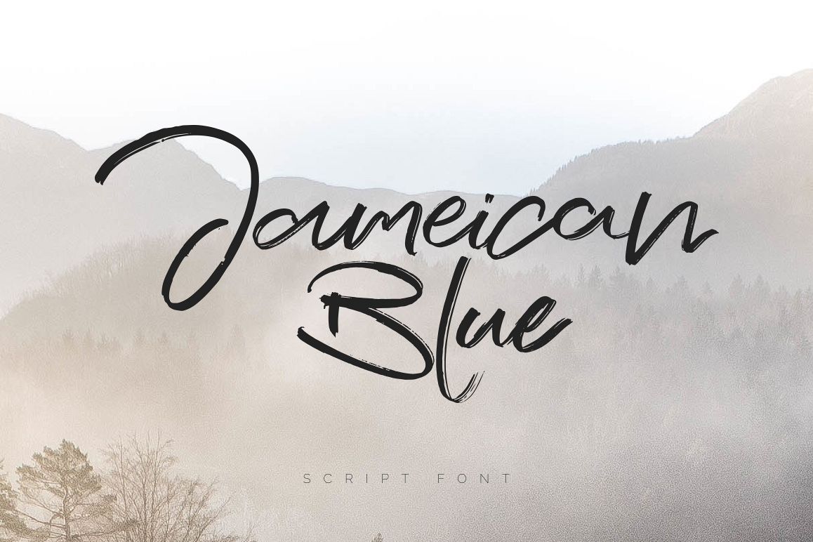 Jameican Blue Script Font example image 1