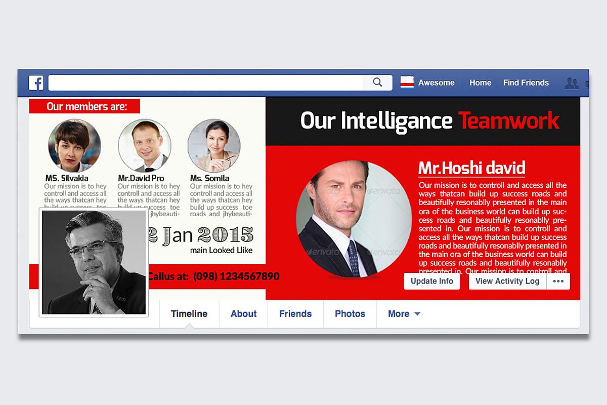 Business Solutions Consultant Facebook Cover example image 1