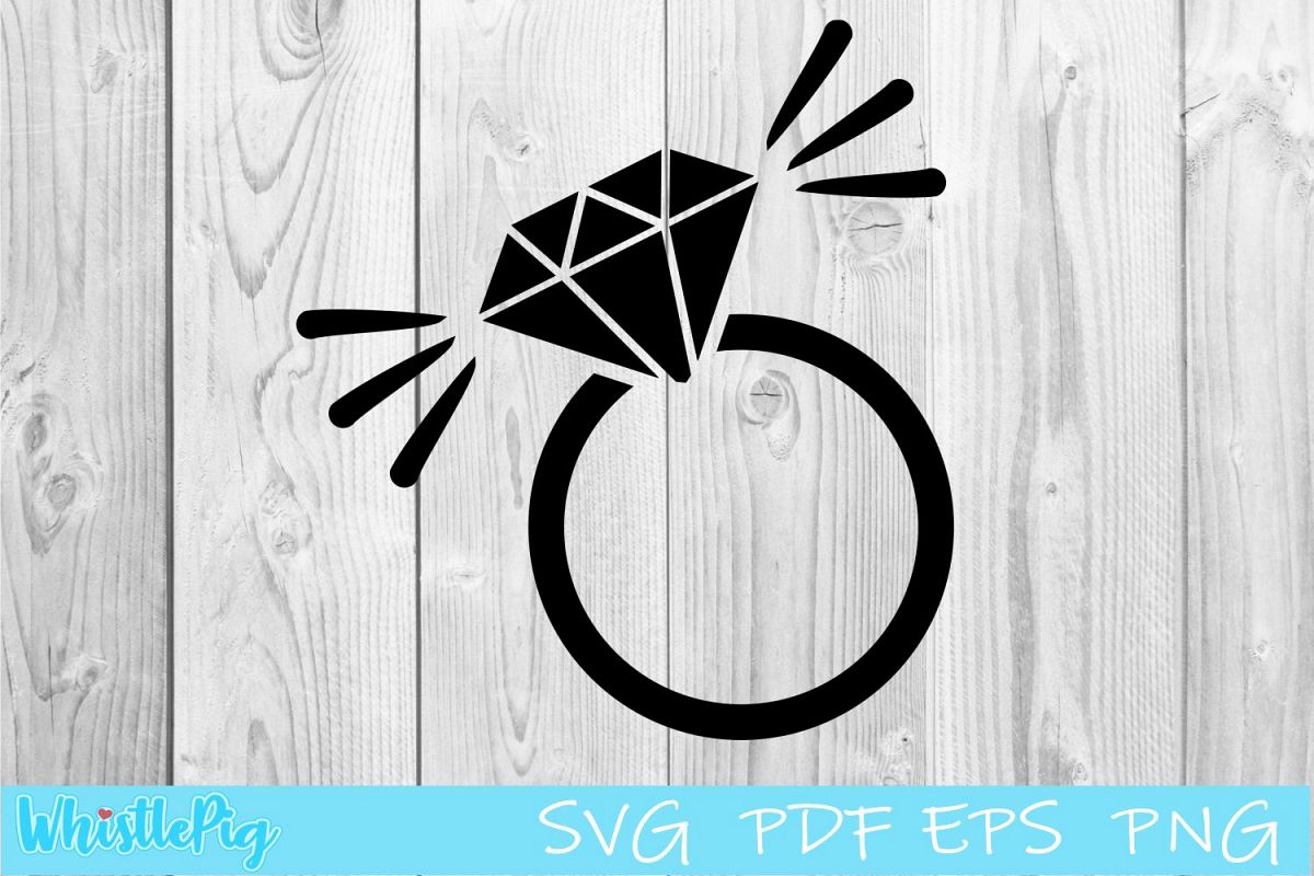 Engagement Ring SVG bride svg Wedding Ring svg bride svg example image 1
