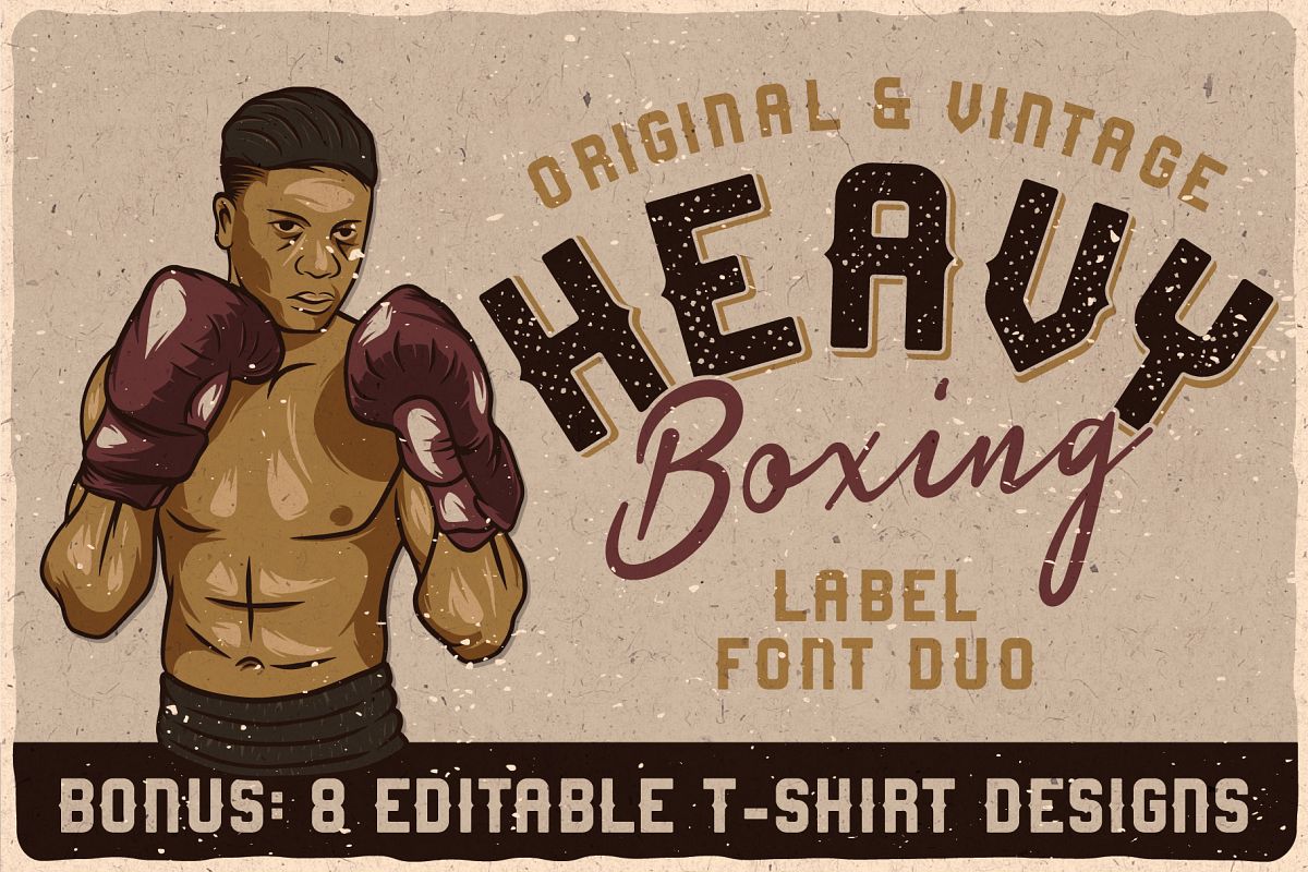 Heavy Boxing. Font Duo example image 1