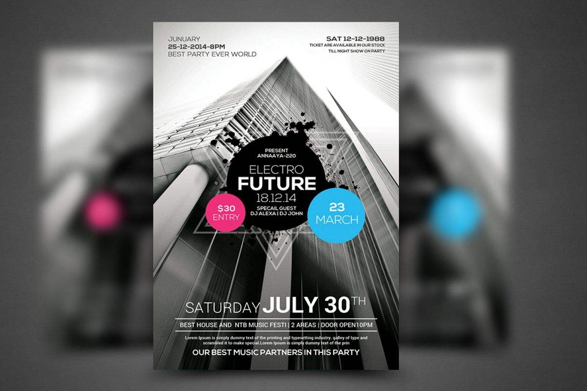Future Trap City Beatz Party Flyer example image 1
