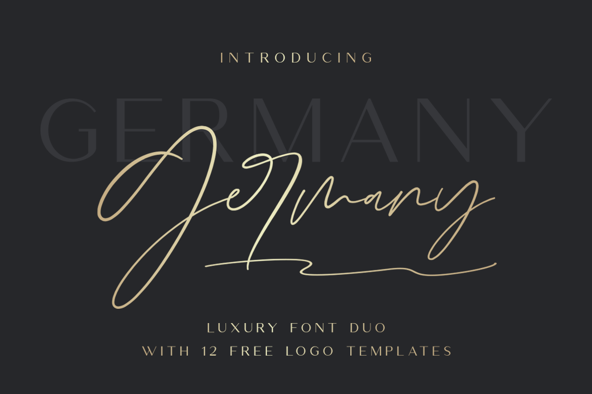 Germany - Luxury Font Duo example image 1