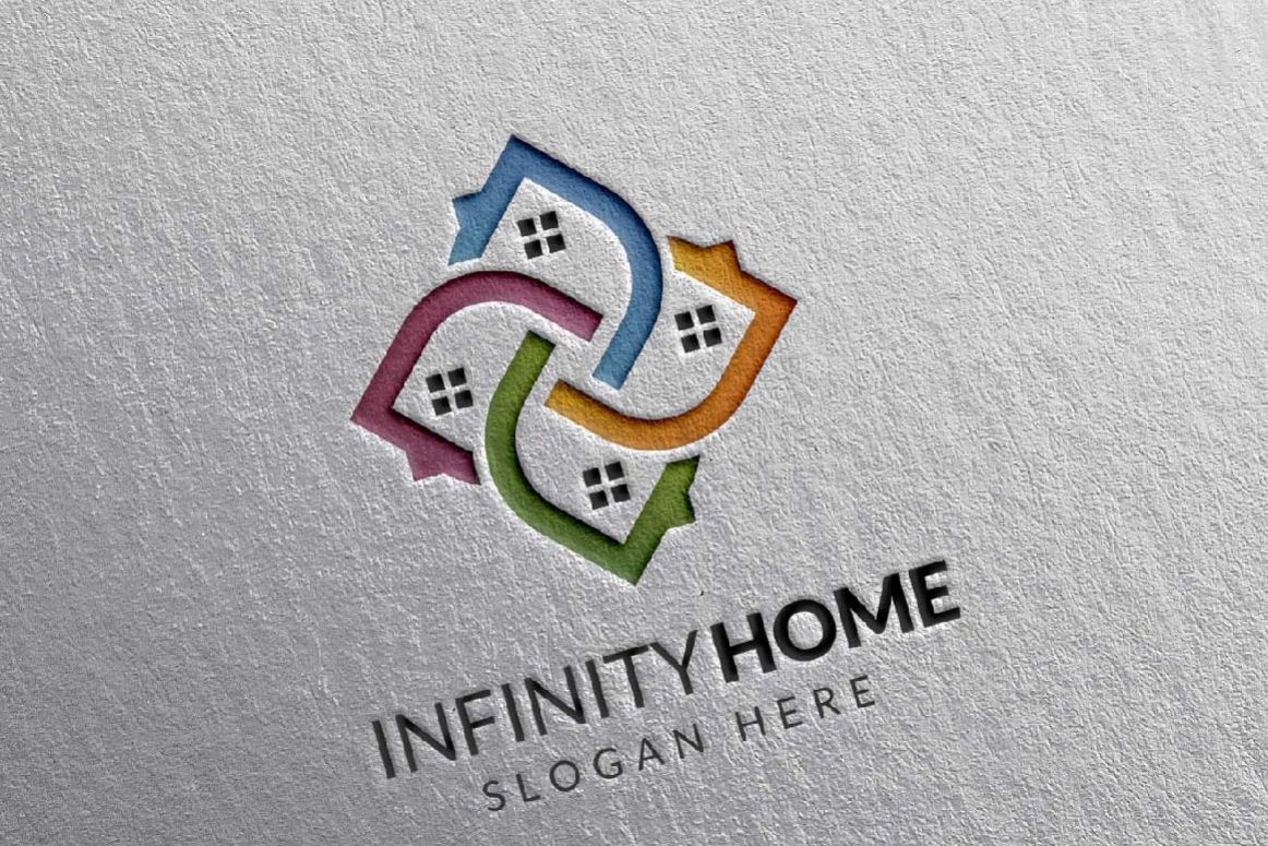 Real Estate Logo, Infinity Home Logo example image 1