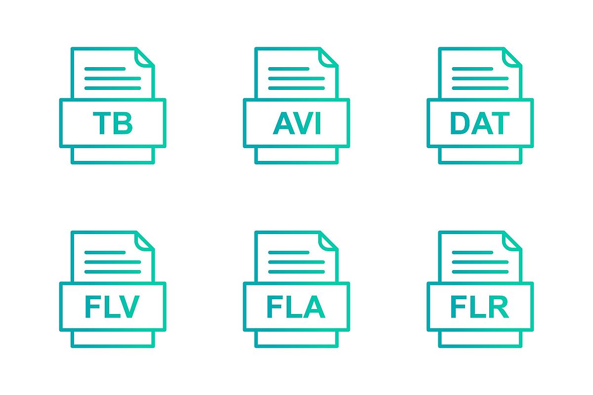 Set Of File Formats Icons example image 1