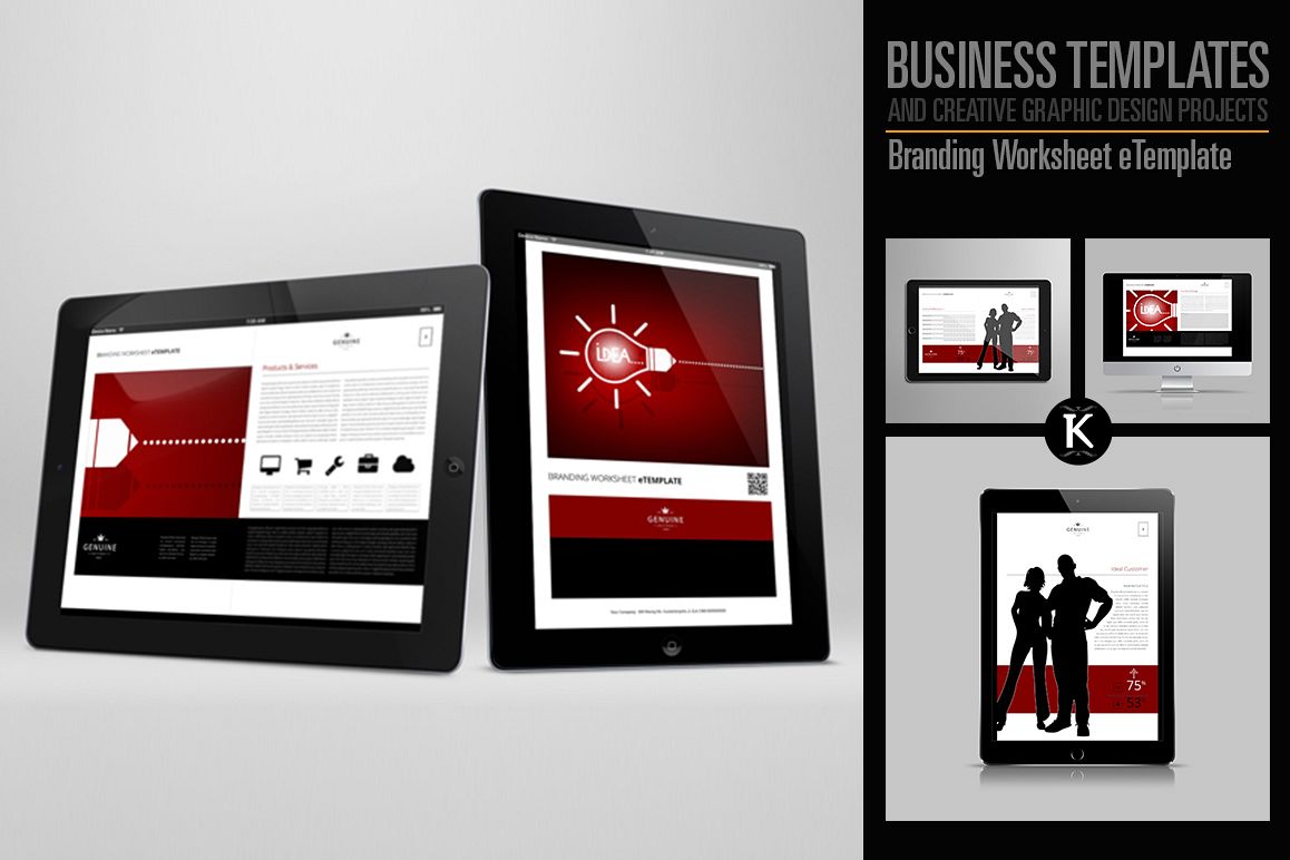 Branding Worksheet eTemplate example image 1