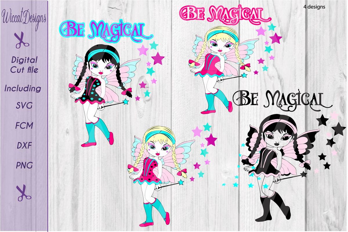 Fairy svg, gothic fairy, magical svg, Girls svg, t shirt svg example image 1