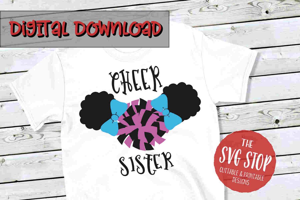 Cheer Sister 2-SVG, PNG, DXF example image 1