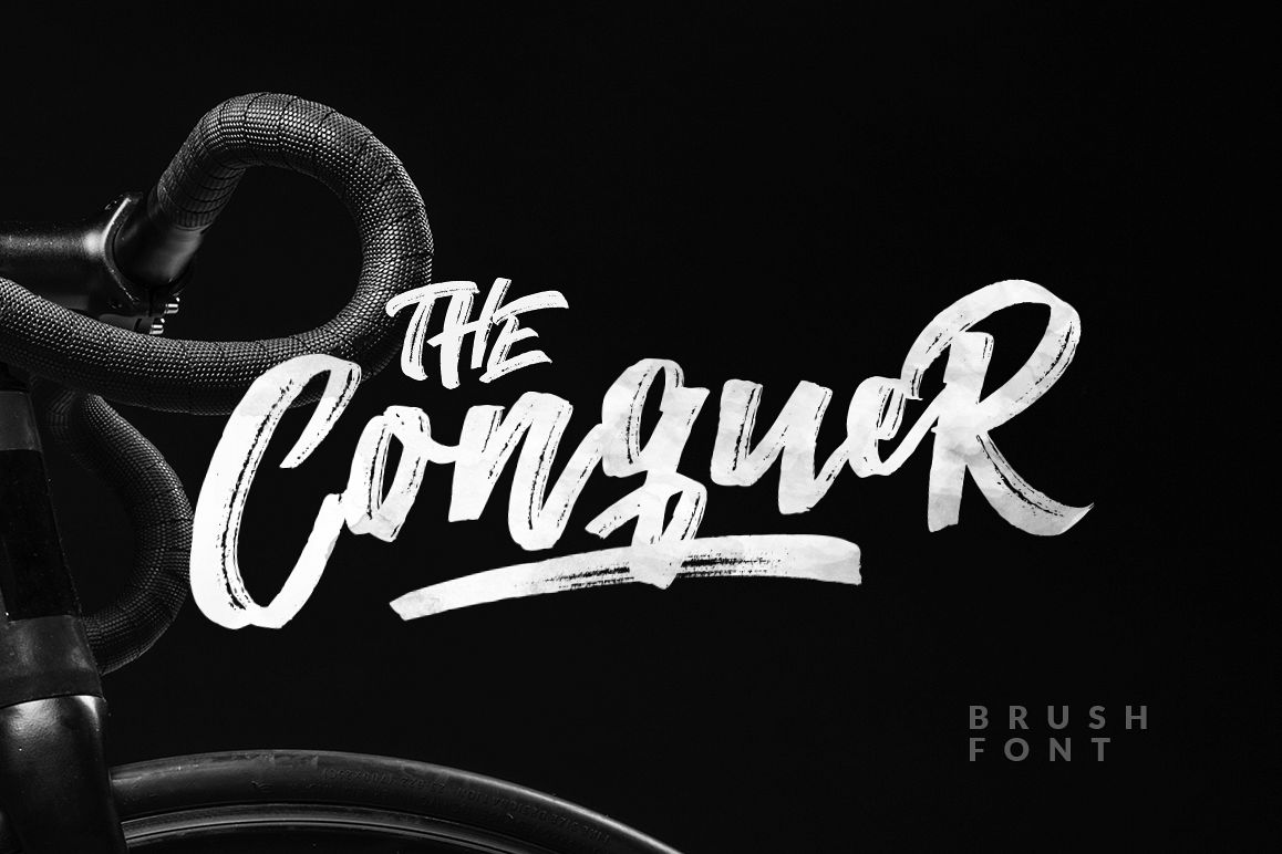 The Conquer Brush Typeface example image 1