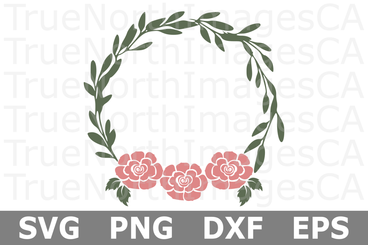 Floral Wreath - A Wreath SVG Cut File